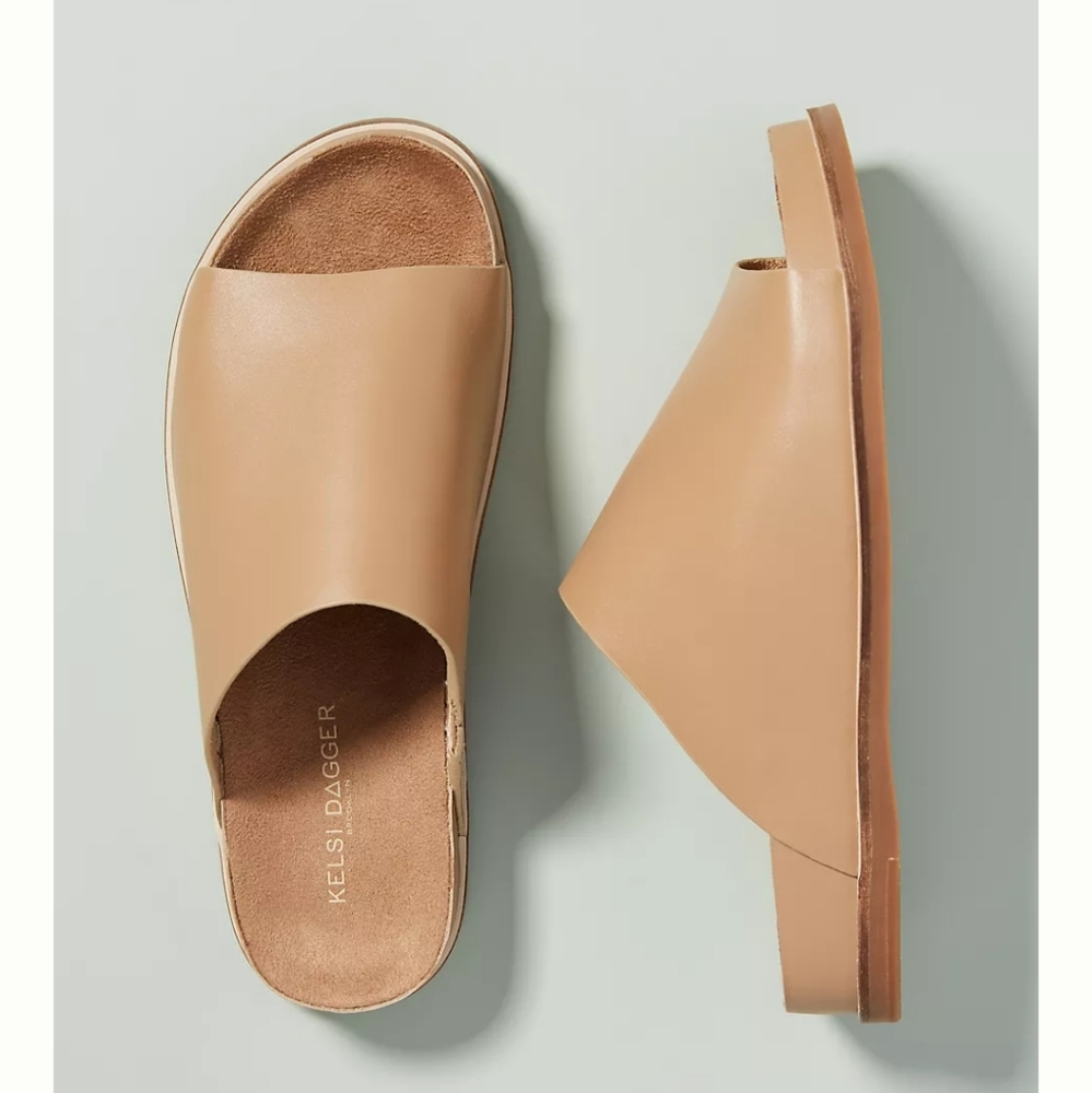 Kelsi Dagger Brooklyn Squish Slide Sandals- Oat - Picture 1 of 15